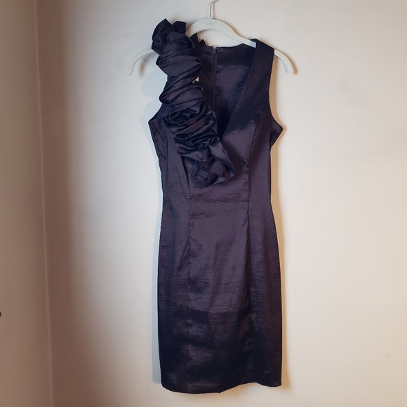 Cache Dresses & Skirts - Cache Bronze Metallic Sheen Sheath Dress Size 8